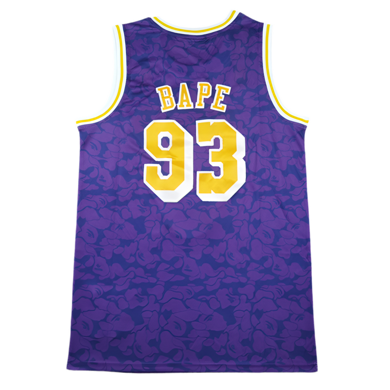 Jersey NBA BAPE x Mitchell & Ness Lakers ABC