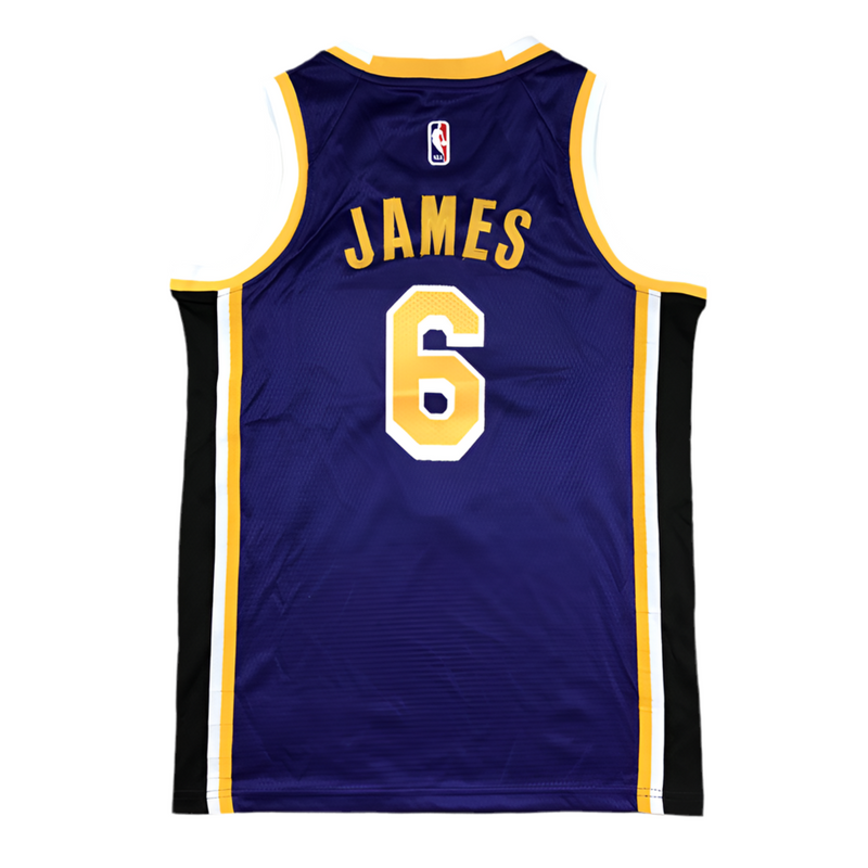 Jersey NBA Los Angeles Lakers LeBron James 2023 Purple