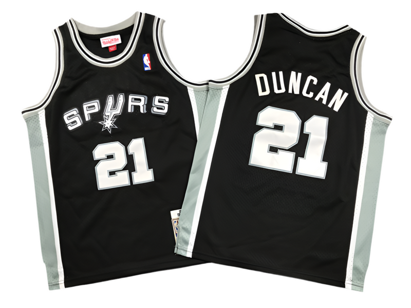 Jersey NBA Tim Duncan San Antonio Spurs Hardwood Classics 1998-99 Authentic preto
