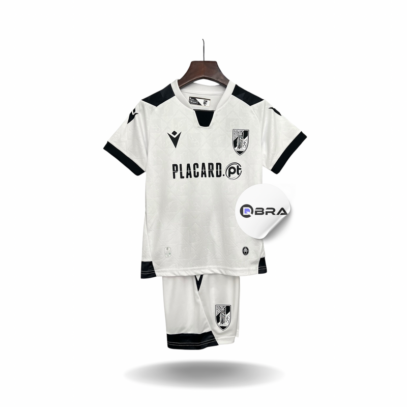 Conjunto Kit Criança Vitória Sc Alternativo 2025/26 branco