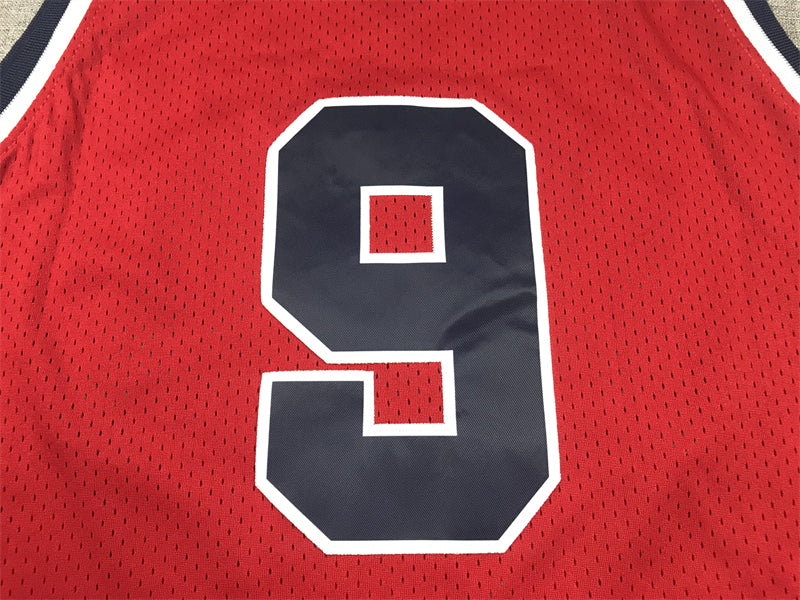 Jersey NBA Michael Jordan USA Basketball Mitchell & Ness 1984 retro Vermelho
