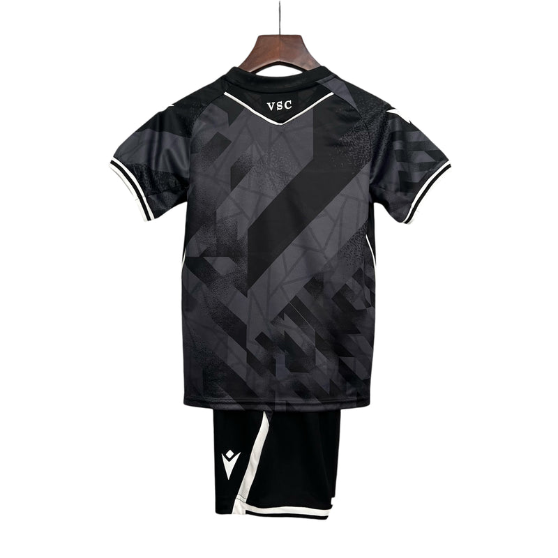 Conjunto Kit Criança Vitória Sc Alternativo 25/26 preto