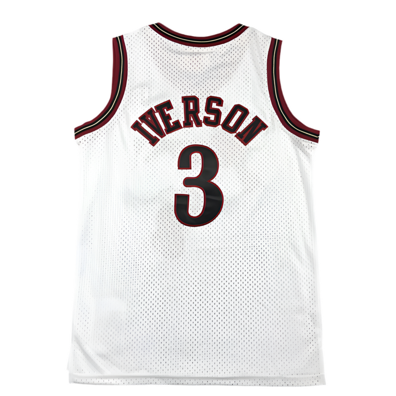 Jersey NBA Mitchell & Ness Philadelphia 76ers Road 2000-01 Allen Iverson braco