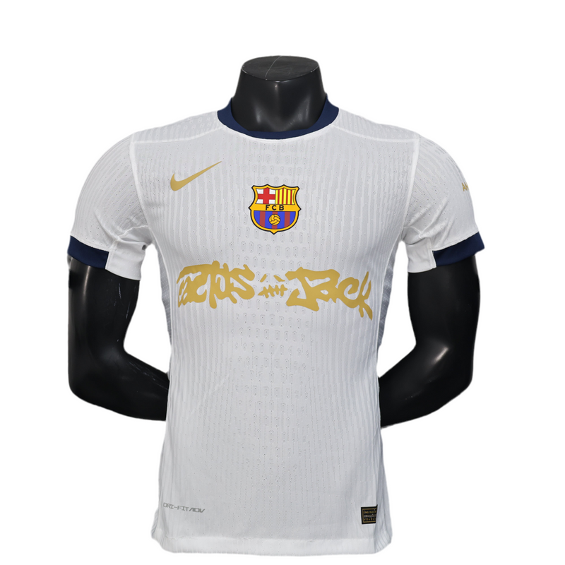 Camisola Barcelona Alternativa X Travis Scott 24/25 branca