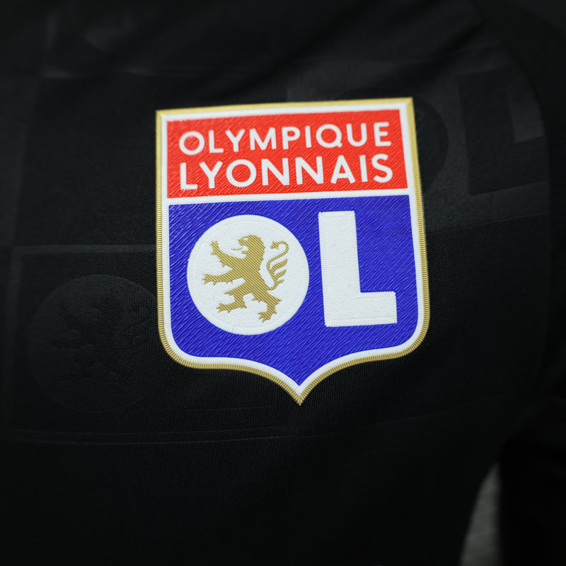 Camisola Olympique Lyon Adidas II 24/25 Versão Jogador Preta