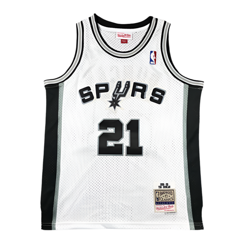 Jersey NBA Tim Duncan San Antonio Spurs Hardwood Classics 1998-99 Authentic - White