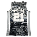 Jersey NBA Tim Duncan 21 San Antonio Spurs 1998-99 Mitchell and Ness Swingman Asian Heritage
