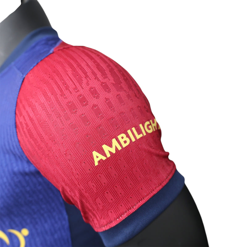 Camisola Barcelona 24/25 COLDPLAY - Masculina - Modelo Player - Azul
