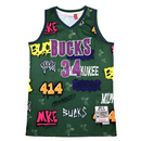 Jersey NBA Allen Milwaukee Bucks Mitchell & Ness 1996/97 Hardwood Classics Marble Swingman