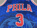 Jarsey NBA Philadelphia Mitchell & Ness Swingman Versão Especial Dragon