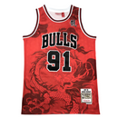 Jarsey NBA Men's Mitchell & Ness Dennis Rodman Red Chicago Bulls 1997/98 Hardwood Classics