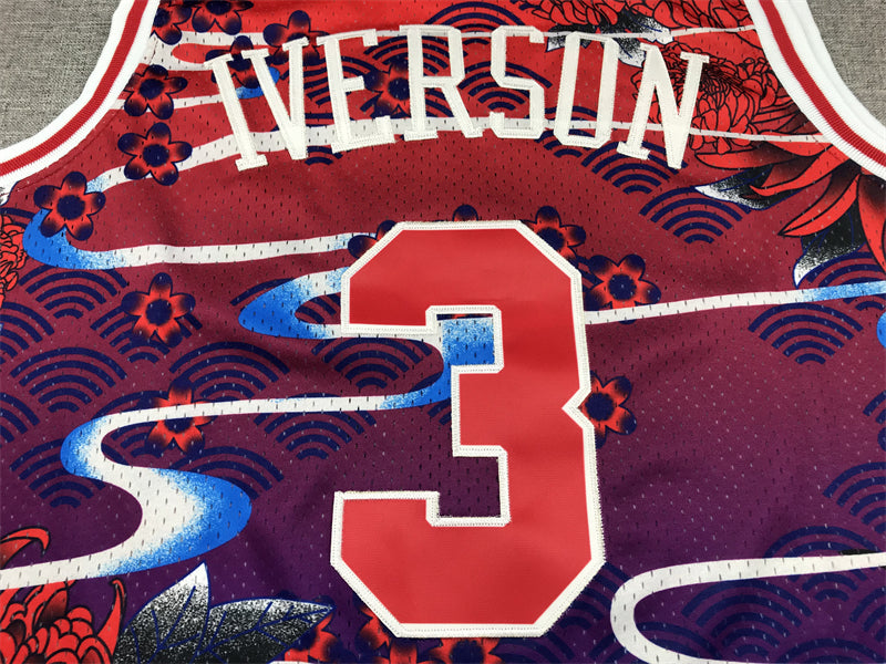 Jersey NBA Philadelphia 76ers Allen Iverson “Japan” Special