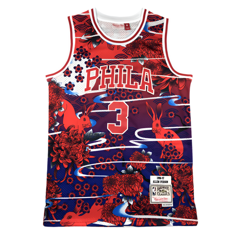 Jersey NBA Philadelphia 76ers Allen Iverson “Japan” Special