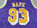 Jersey NBA BAPE x Mitchell & Ness Lakers ABC