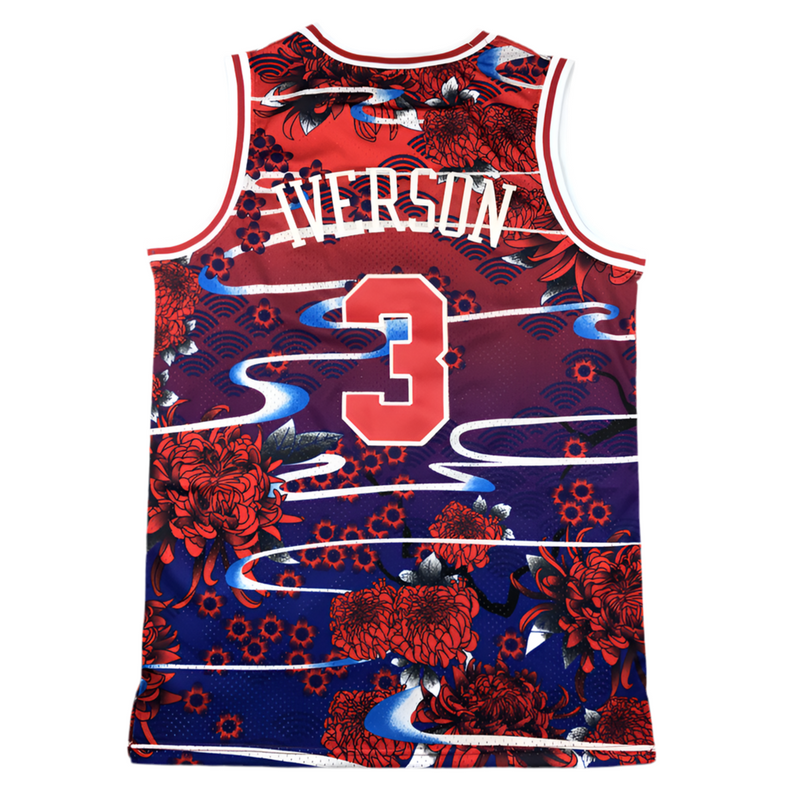 Jersey NBA Philadelphia 76ers Allen Iverson “Japan” Special