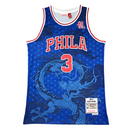 Jarsey NBA Philadelphia Mitchell & Ness Swingman Versão Especial Dragon