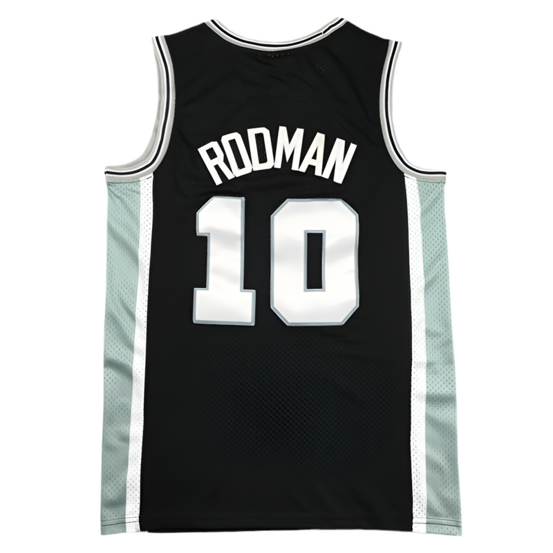Jersey NBA Men's Mitchell & Ness Dennis Rodman Black San Antonio Spurs 2001/02 Hardwood Classics Swingman