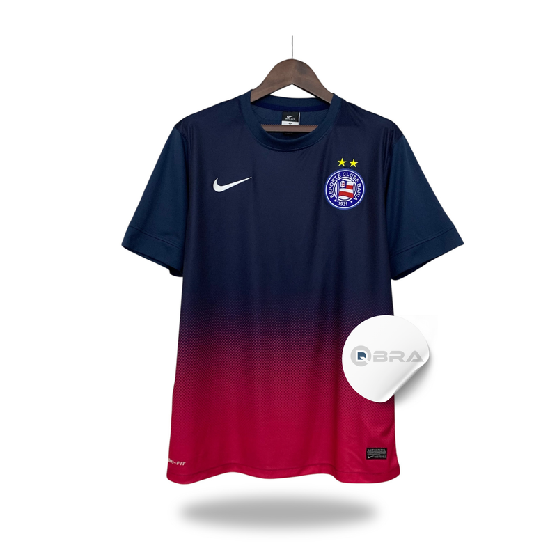 Camisa Bahia III 13/14 - Versão Retrô Azul e Rosa Degradê