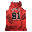 Jarsey NBA Men's Mitchell & Ness Dennis Rodman Red Chicago Bulls 1997/98 Hardwood Classics