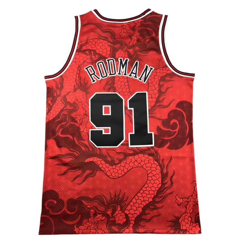 Jarsey NBA Men's Mitchell & Ness Dennis Rodman Red Chicago Bulls 1997/98 Hardwood Classics