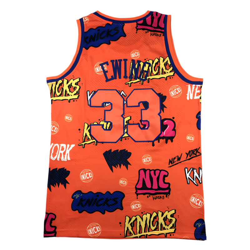 Jersey NBA New York Knicks Icon Edição Especial 2022/23 laranja