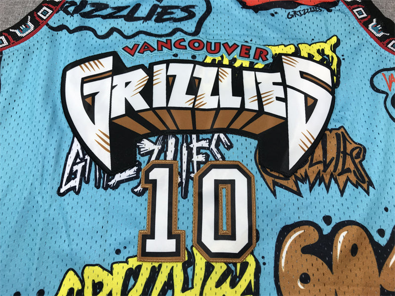 Jersey NBA Edição Especial Memphis Grizzlies Bibby 10 Edição Jogador Silk