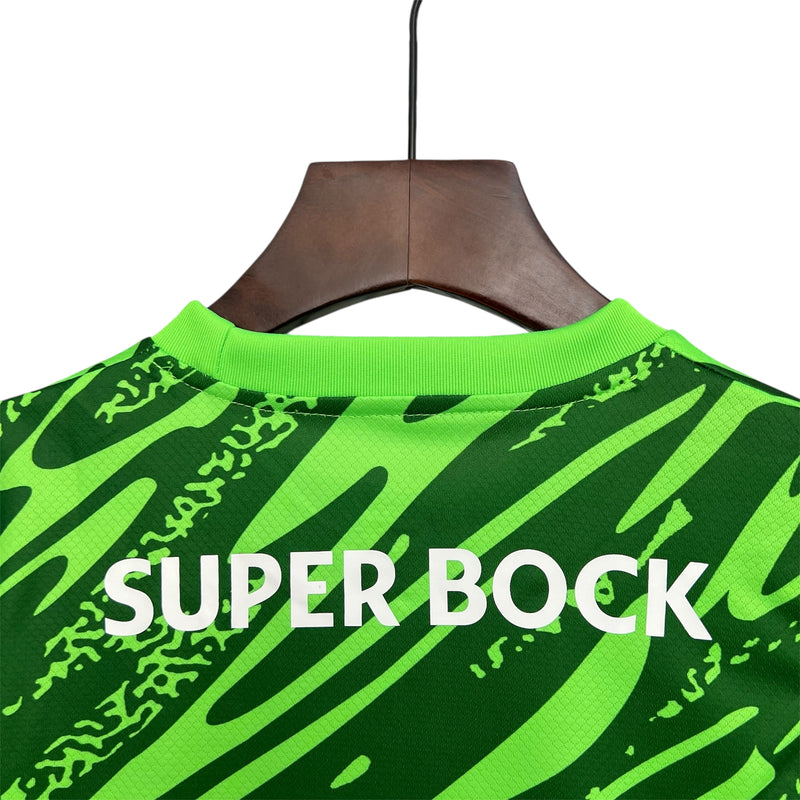Conjunto Kit Infantil Sporting Guarda Redes Verde 25/26