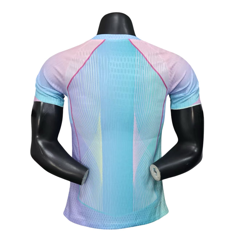 Camisola Barcelona Edição Especial 2025 rosa e azul
