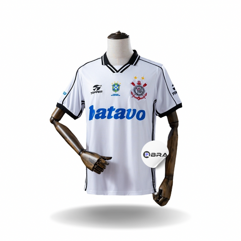 Camisola retrô do Corinthians, modelo Topper Batavo de 2000