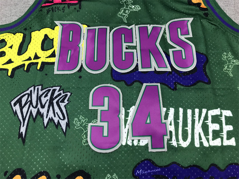 Jersey NBA Allen Milwaukee Bucks Mitchell & Ness 1996/97 Hardwood Classics Marble Swingman
