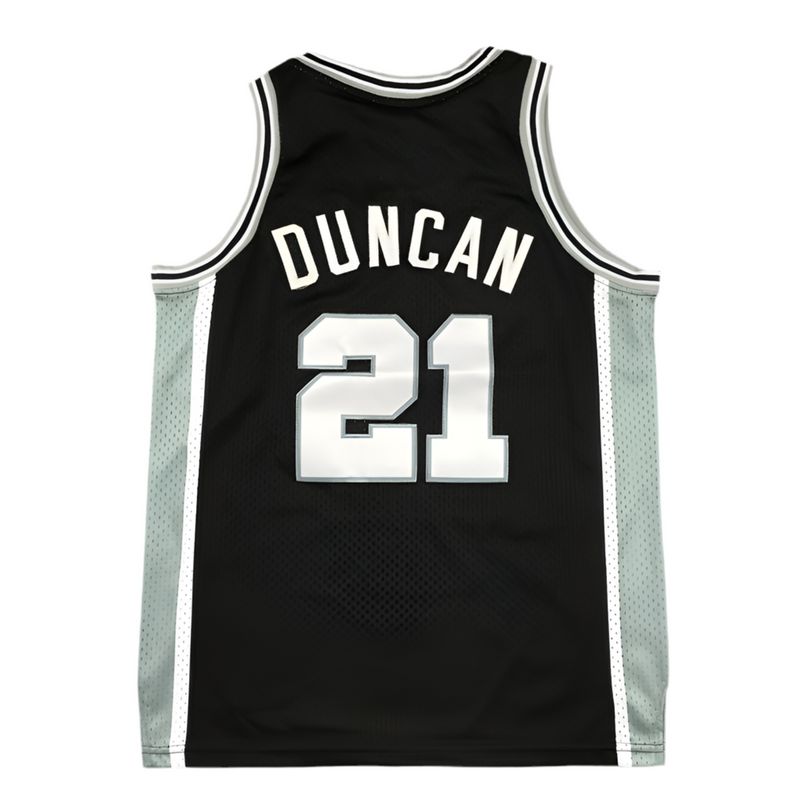 Jersey NBA Tim Duncan San Antonio Spurs Hardwood Classics 1998-99 Authentic preto