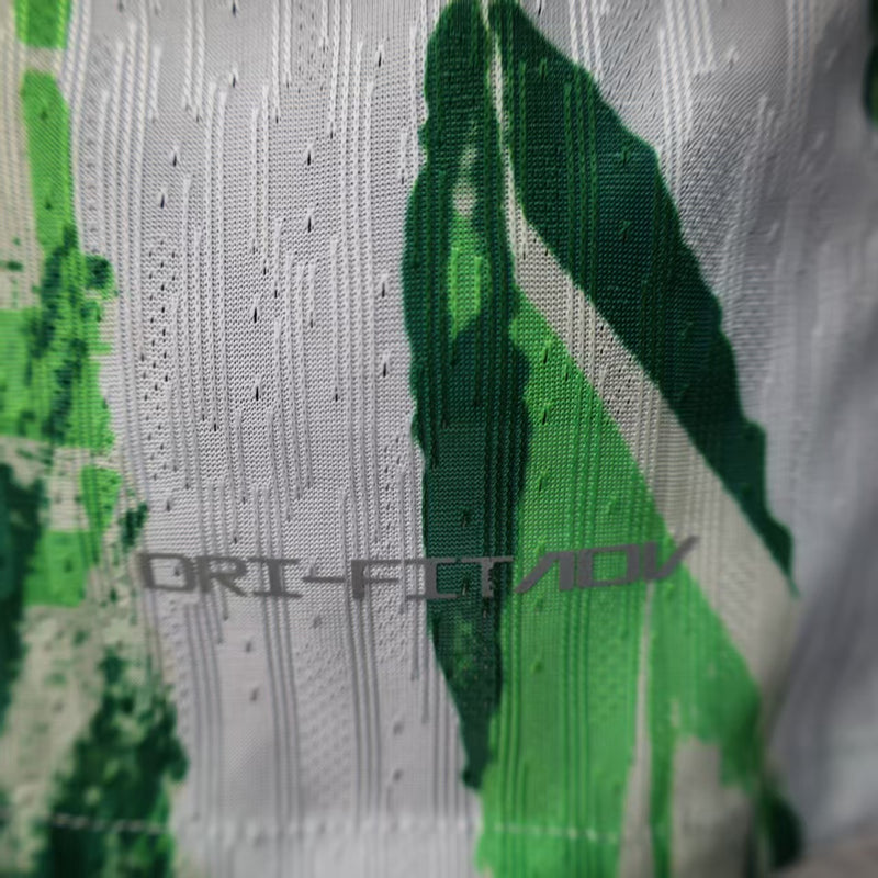 Camisola Jogador Nigéria Edição Especial Nike 25/26 Masculina Branca e Verde