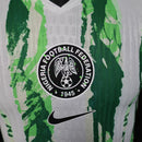Camisola Jogador Nigéria Edição Especial Nike 25/26 Masculina Branca e Verde